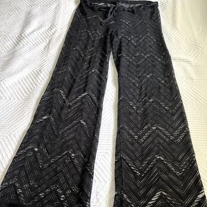 ASOS - Mesh wide leg / flare low rise pant - swim cover / festival - size medium